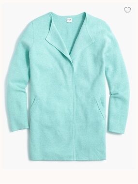 J. Crew Heather Mint Vanessa Sweater-Jacket